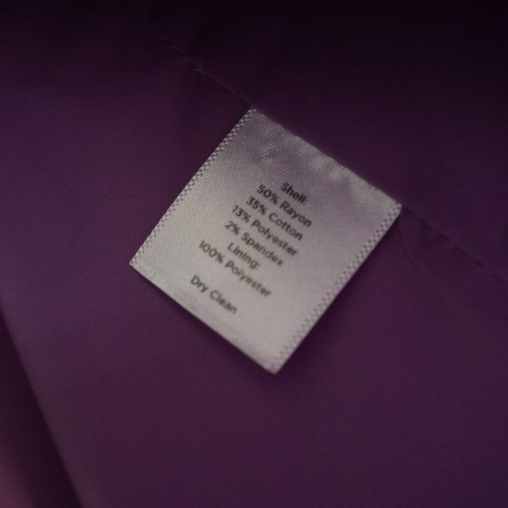 Talbots Lavender Blazer Size 14‎ - Picture 5 of 10